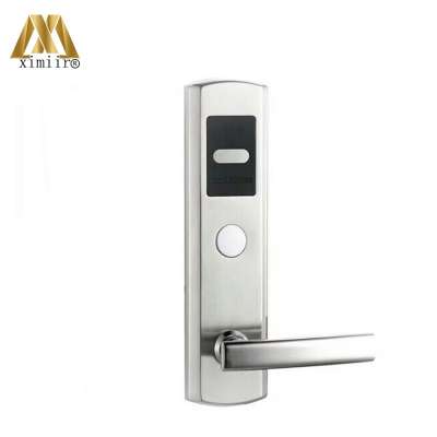 Free Management Software Electronic Smart Card Door Lock With Handle RFID And Key Hotel Lock Access Control System