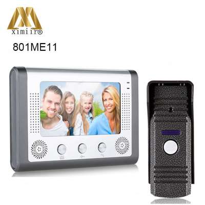 801Me11 Wired 7 Inch Color Handsfree Intercom System One To One With Night Vision Ir Camera Video Doorphone Intercom Door Bell