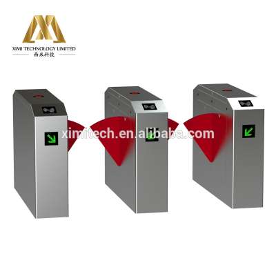 Bridge Flap Turnstile Manual Turnstile Gate Biometric Fingerprint / Card Access Control System