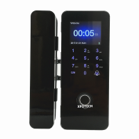 Biometric Fingerprint Glass Door Lock with USB Drive Download Time Attendance Function